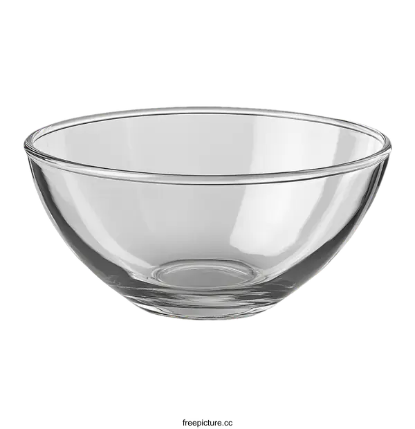[Transparent Background PNG]Clear Glass Mixing Bowl