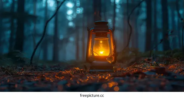 Lost in the Woods: A Lone Lantern