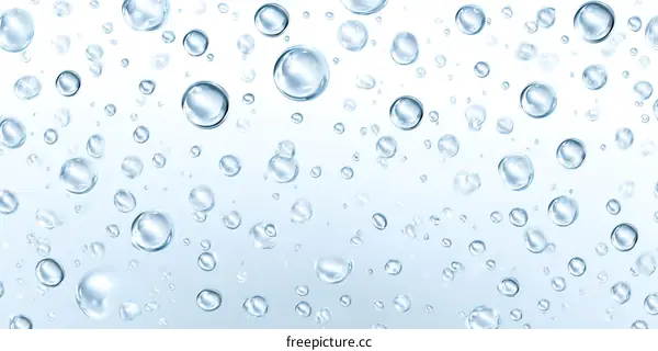 Water Bubbles Illustration Background