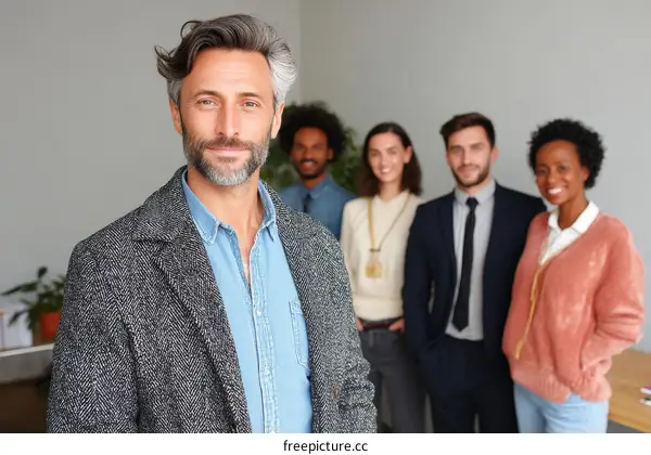 Diverse Business Team Standing Together