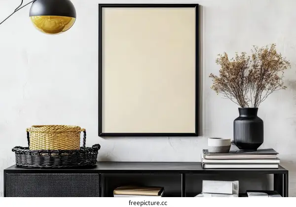 Modern Empty Frame Decorated Living Room