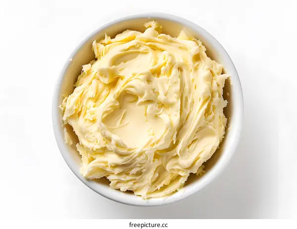 Bowl of Whipped Cream Cheese Frosting