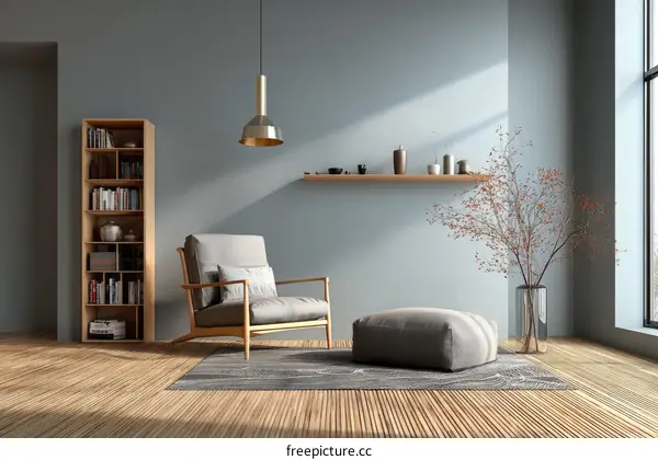 Modern Japanese-Style Living Room Interior Design