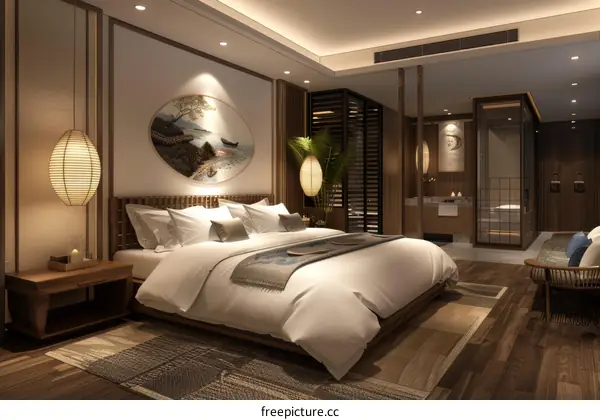 Elegant Modern Asian Bedroom Design