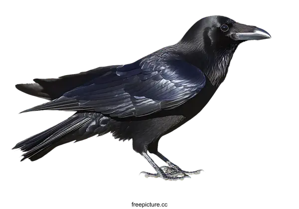 [Transparent Background PNG]Detailed Illustration of a Raven