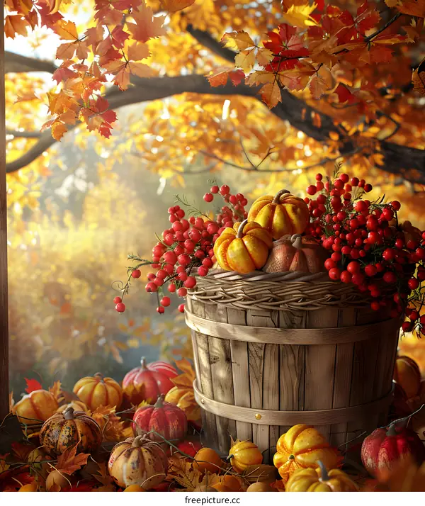 Pumpkins in the Fall