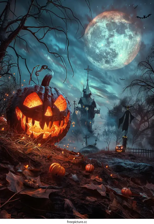 Spooky Halloween Pumpkin