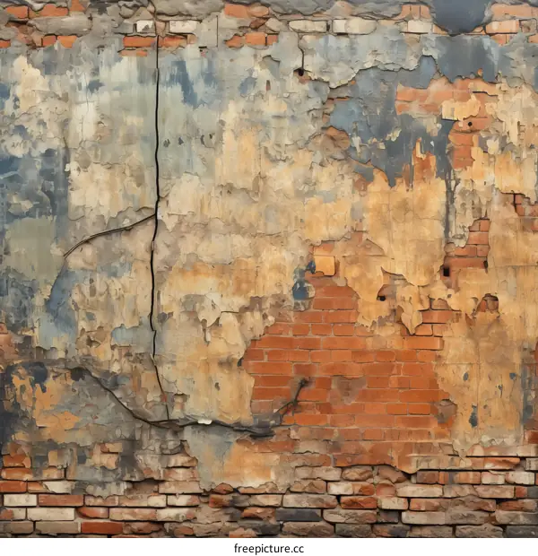 weathered brick wall texture background