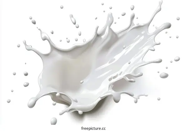 Milk Splash Art Illustration