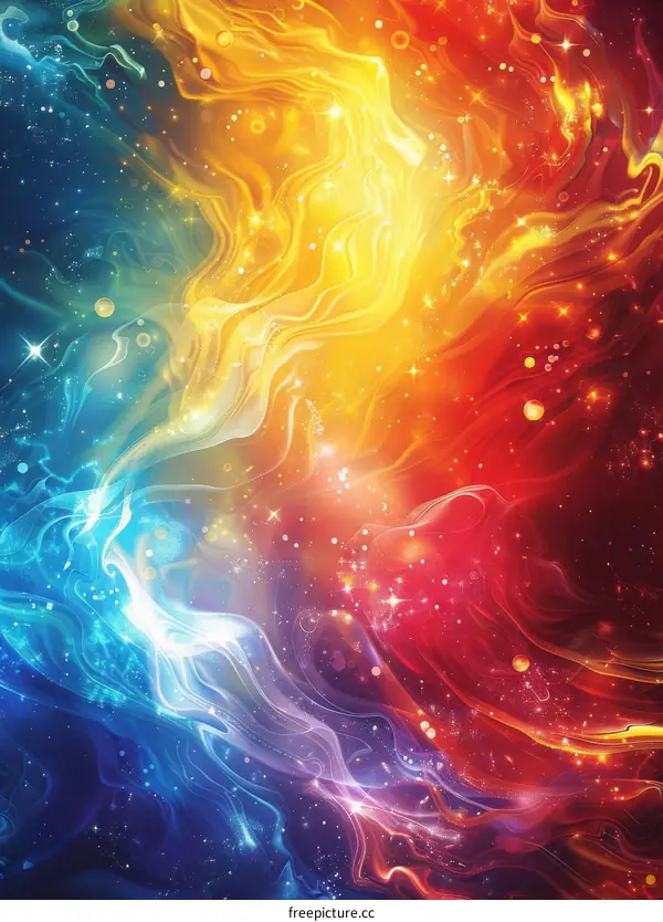 Cosmic Canvas: A Vibrant Nebula