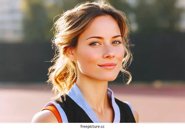 Portrait of a Caucasian Woman Outdoors