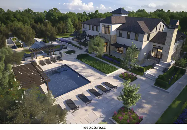 Luxury Home with Swimming Pool and Backyard