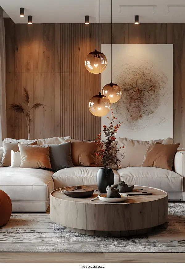 A living room in IKEA style