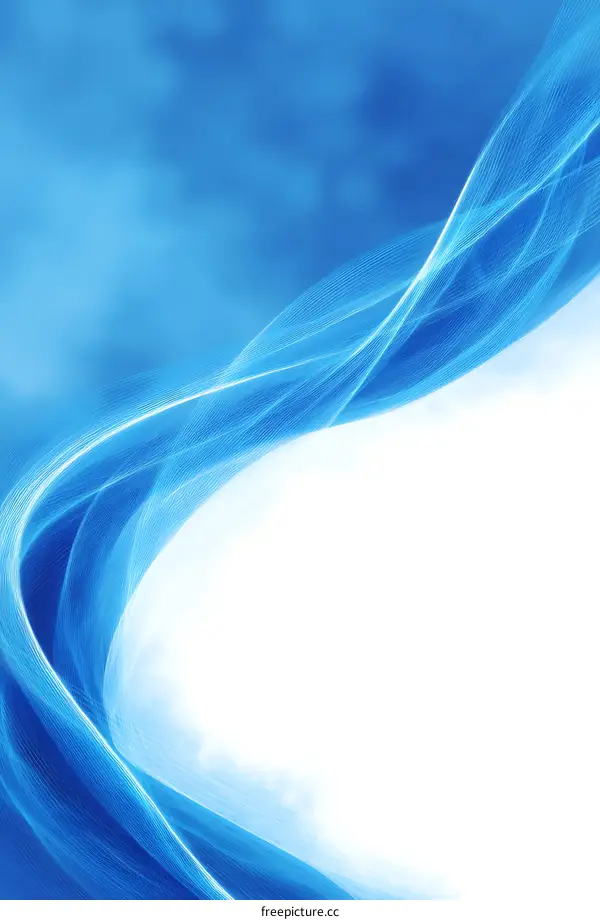Abstract Blue Wave Background Design