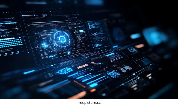 Futuristic Interface of Advanced Technological Displays