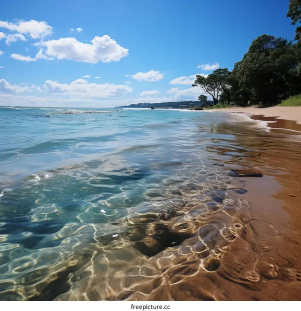 Sandy Beach and Crystal Clear Water