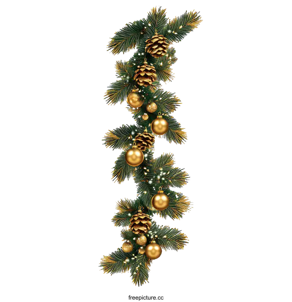 [Transparent Background PNG]Christmas Garland Decoration Design Illustration