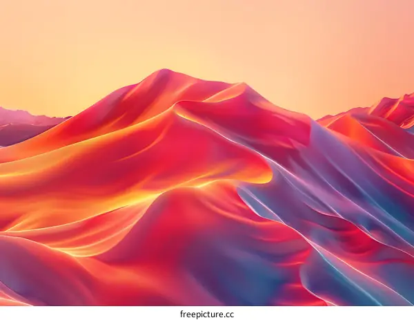 Red and Blue Sand Dunes