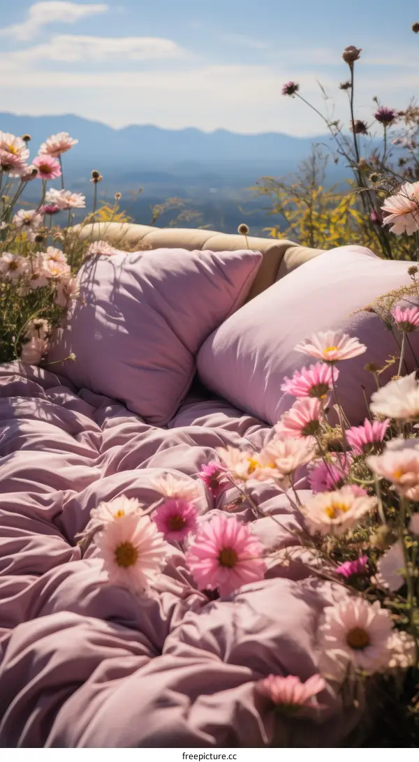 Pillows and Flowers