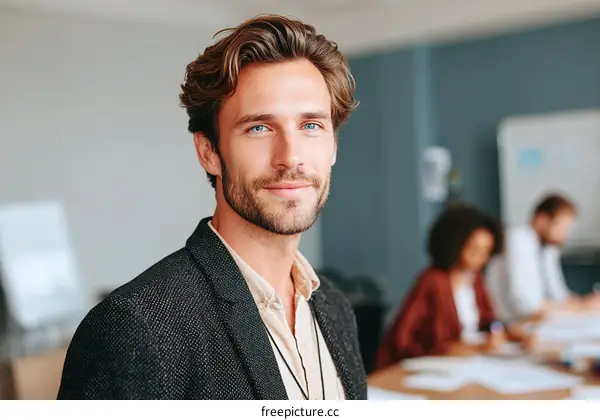 Business Professional Portrait in Modern Office