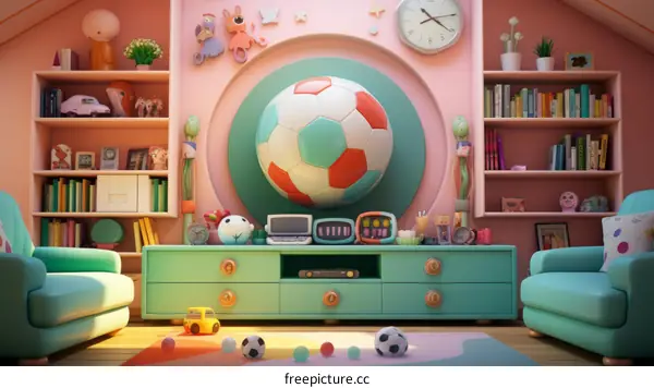 A Cozy Pink Playroom for Kids