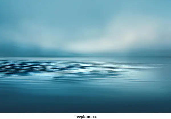 Abstract Blue Water Horizon Impression