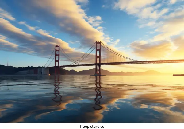 Golden Gate Bridge at sunset