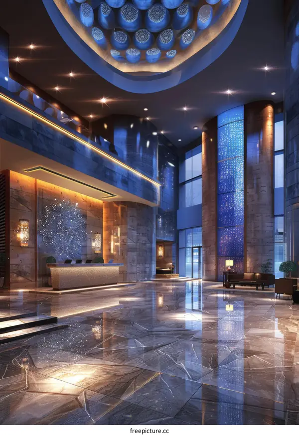 Modern Hotel Lobby Interior