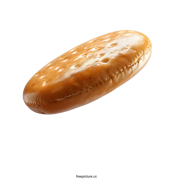 [Transparent Background PNG]Single round cracker on white background