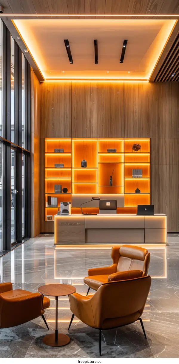 Modern office lobby interior design