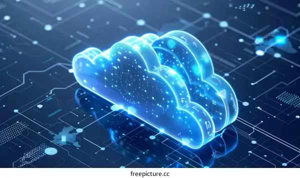 Cloud Computing Technology - Abstract Illustration