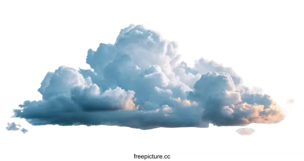 [Transparent Background PNG]Beautiful Fluffy Cumulus Cloud