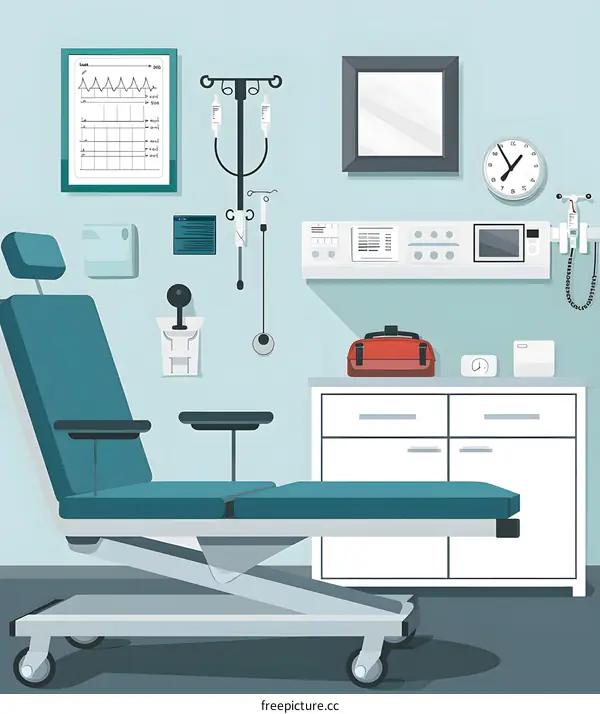 Medical Examination Room Illustration