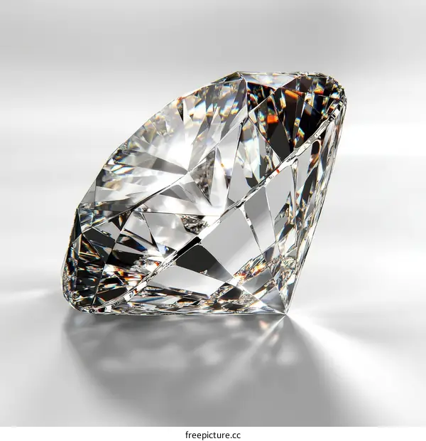 High-Resolution Diamond Jewel Illustration