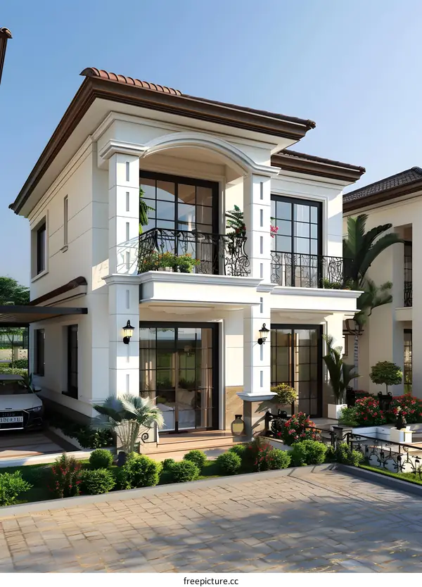 Modern minimalist villa