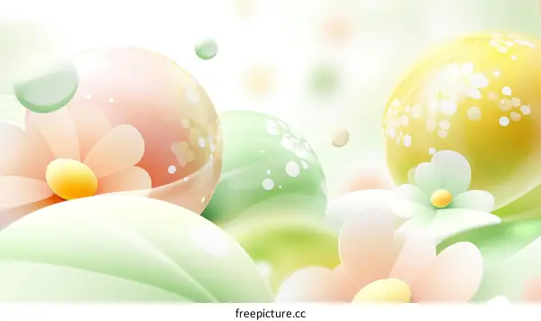 Abstract Colorful Floral Design