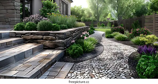 Garden landscape design renderings