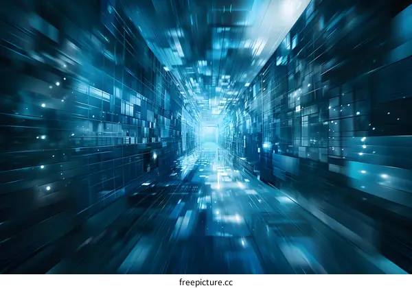 Abstract Futuristic Digital Technology Background