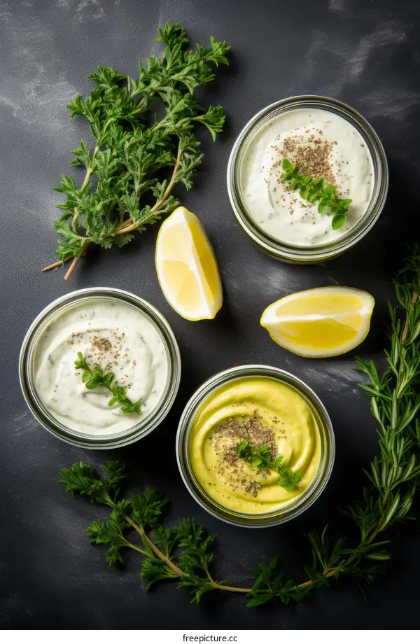 Homemade Mayonnaise with Lemon and Herbs