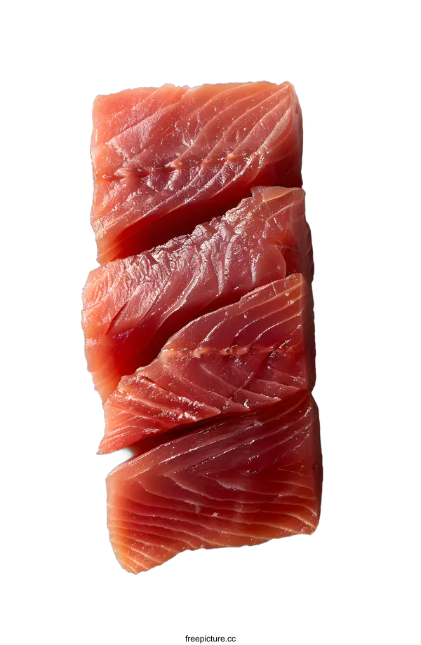 [Transparent Background PNG]Raw Tuna Fillets on White Background