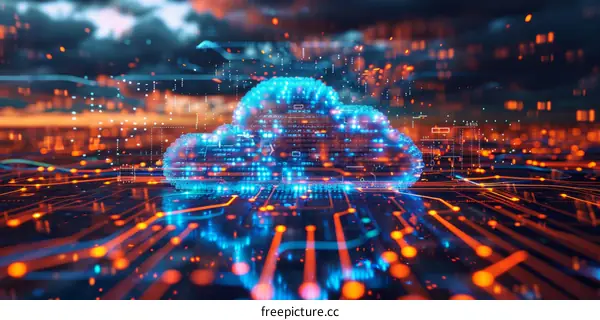 Innovative Cloud Computing Technology Background