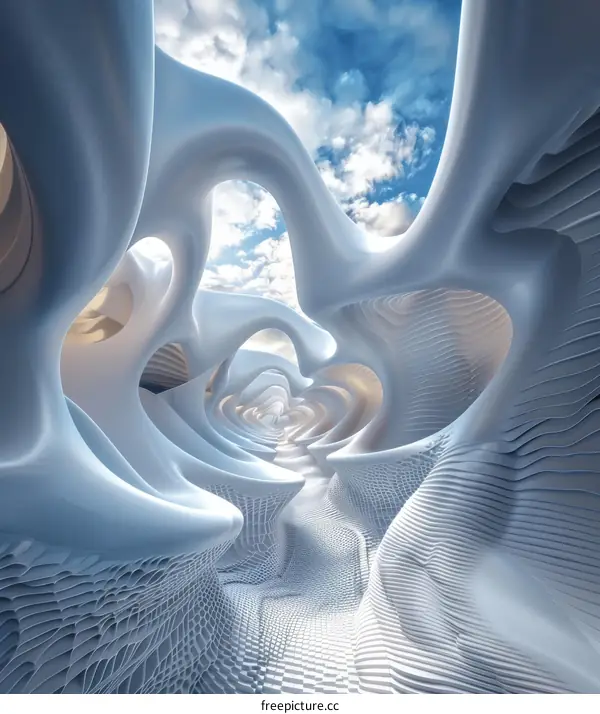 Futuristic Organic Architecture Building