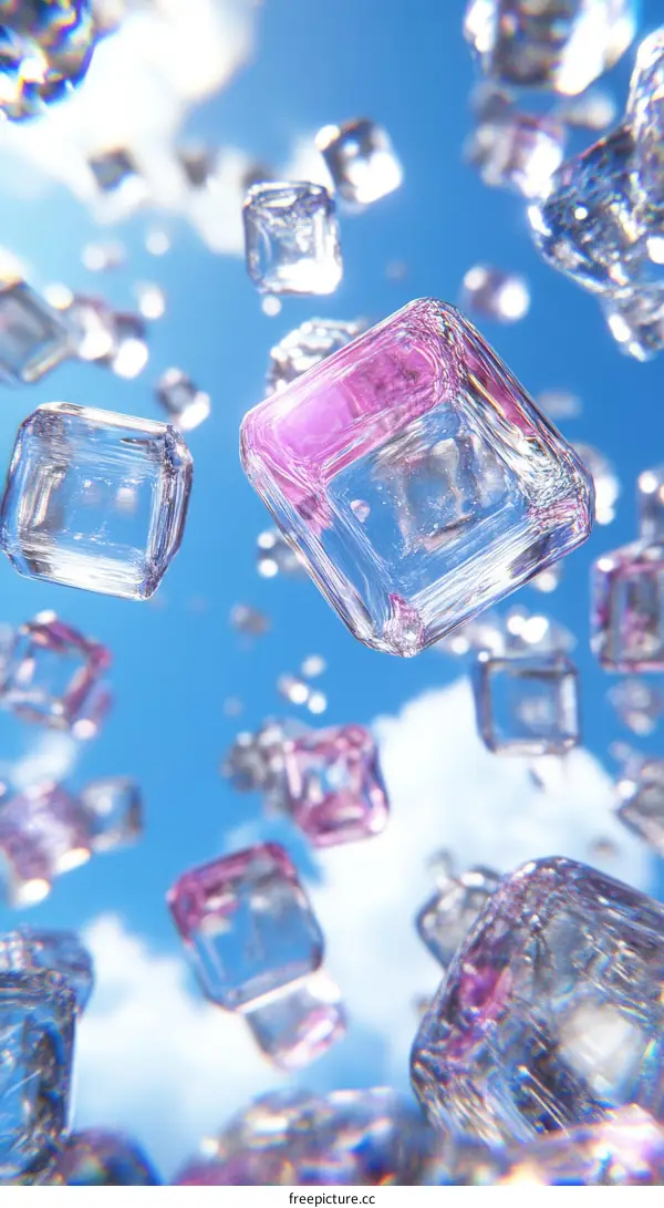 Floating Ice Cubes in the Sky