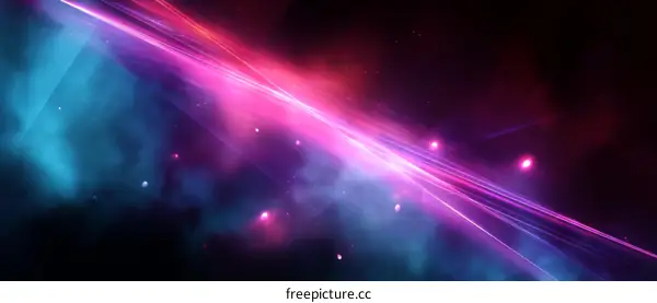 Abstract Colorful Light Lines Background Design