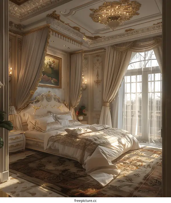 European-style luxury bedroom