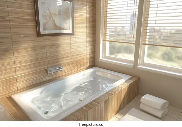 Modern Bathroom Spa Tub Interior Design