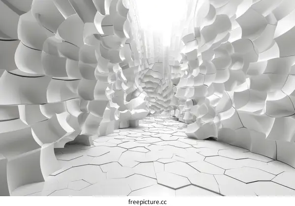 Futuristic Tunnel Rendering