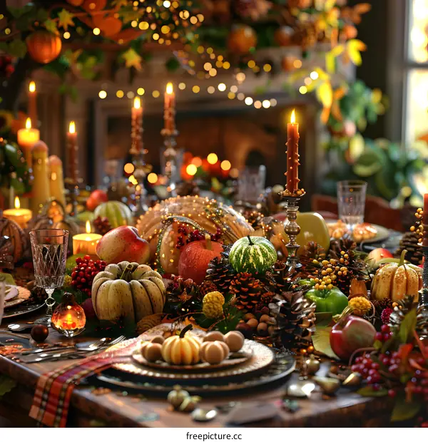 Thanksgiving Dinner Table