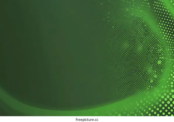 Abstract Green Dotted Background Design