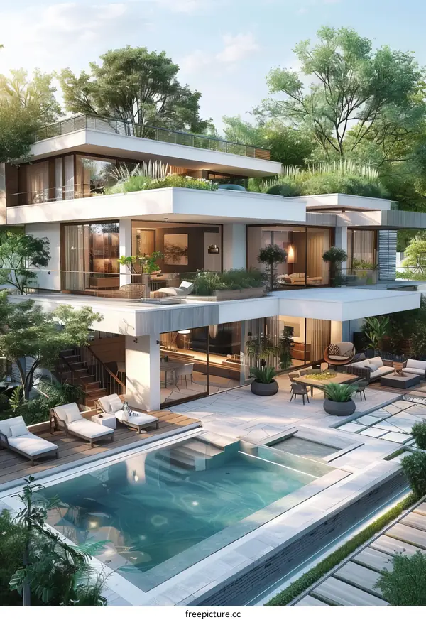 A Modern Villa Embracing Nature's Luxury